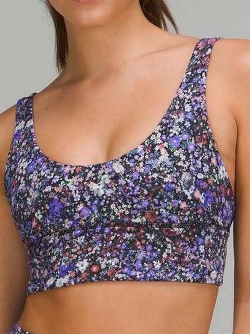 Lululemon reversible Floral Sports Bra - Purple